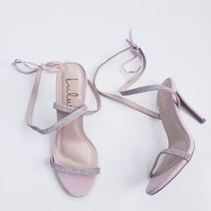 Lulus Wrap Rhinestone Heels